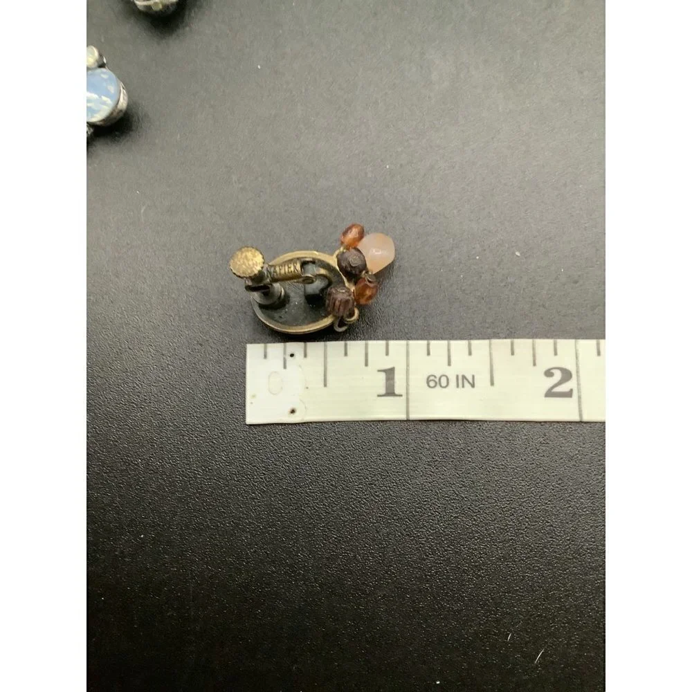 Vintage screwback napier boho style earrings
